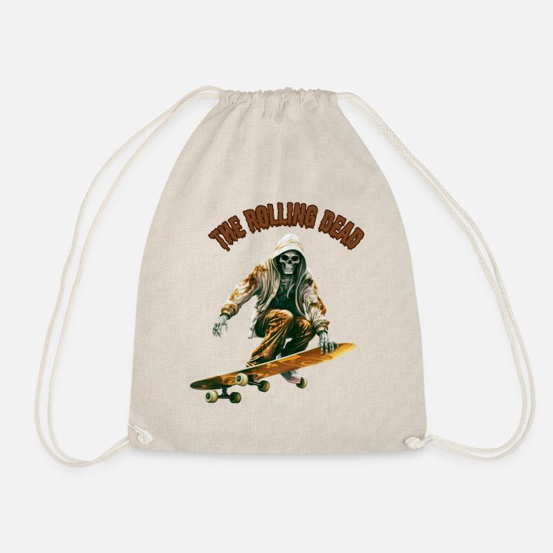THE ROLLING DEAD - Drawstring Bag - nature