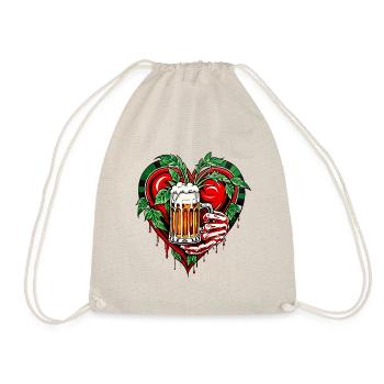 I love beer - Drawstring Bag - nature - Front