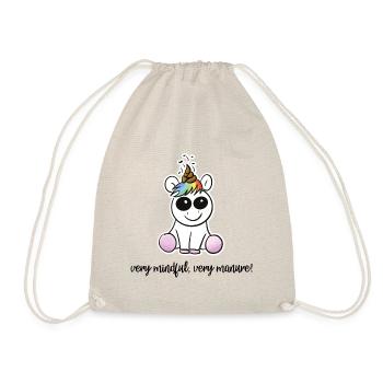Poonicorn - very mindful, very manure - Turnbeutel - Natur - Vorne