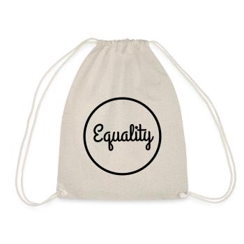 pro Equality II B/W black - Turnbeutel - Natur - Vorne