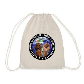Animal-, Human-, Earth Liberation black - Turnbeutel - Natur - Vorne