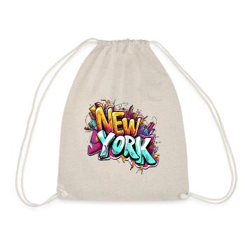 NYC New York City - Graffiti hip hop - Turnbeutel - Natur - Vorne