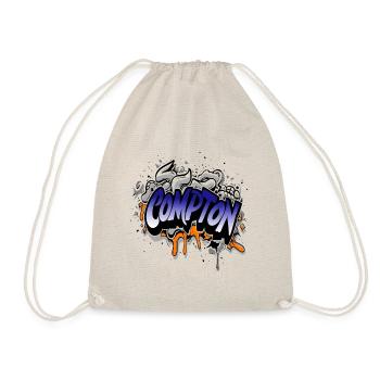 compton straight hiphop graffiti - Turnbeutel - Natur - Vorne