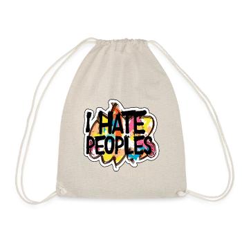 Je hais les gens, je n’aime pas les gens - Sac de sport léger - nature - Devant