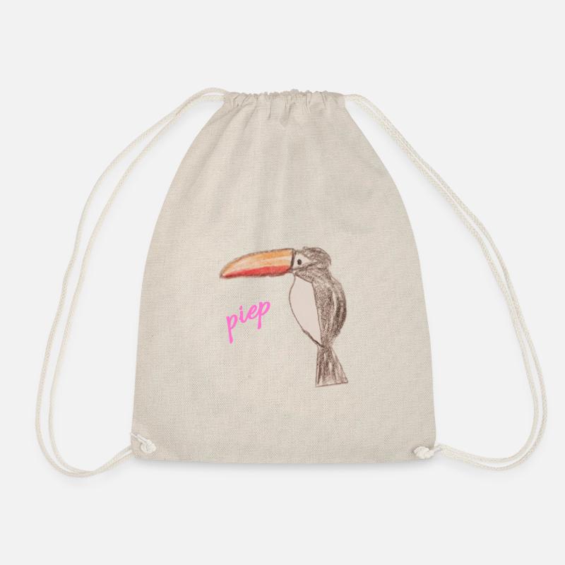 Luca Tuca - Drawstring Bag - nature