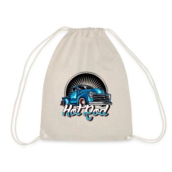 Hot rod Vintage California Summer 1003 - Drawstring Bag - nature - Front