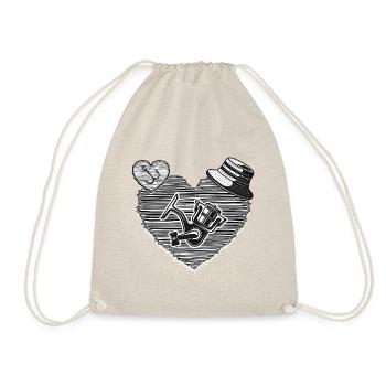 Angeln Angler-Romantik "catch and release" Angel - Turnbeutel - Natur - Vorne