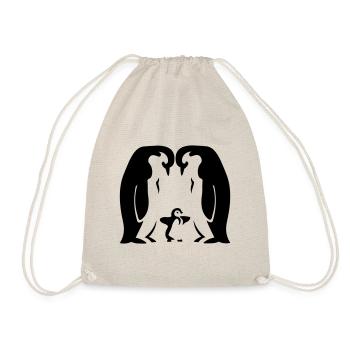 Famille Pingouin / Famille Pingouin - parents - Sac de sport léger - nature - Devant