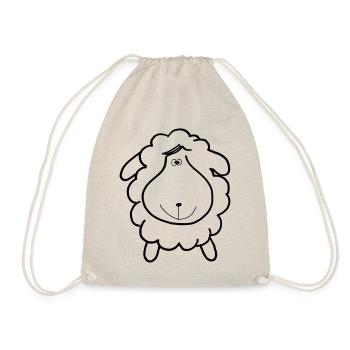 Schaf Geschenkidee - Turnbeutel - Natur - Vorne