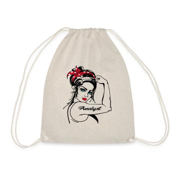 Analystin Rosie The Riveter - Turnbeutel - Natur - Vorne