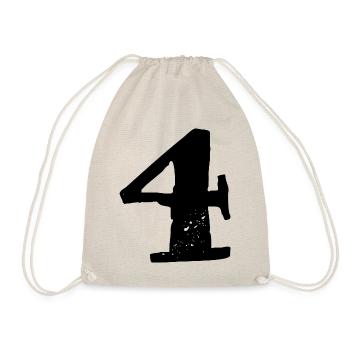 Maillot numéro 4 - Sac de sport léger - nature - Devant