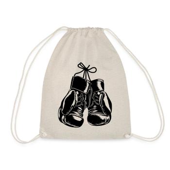 Boxing Gloves Symbol Boxing Sports - Drawstring Bag - nature - Front