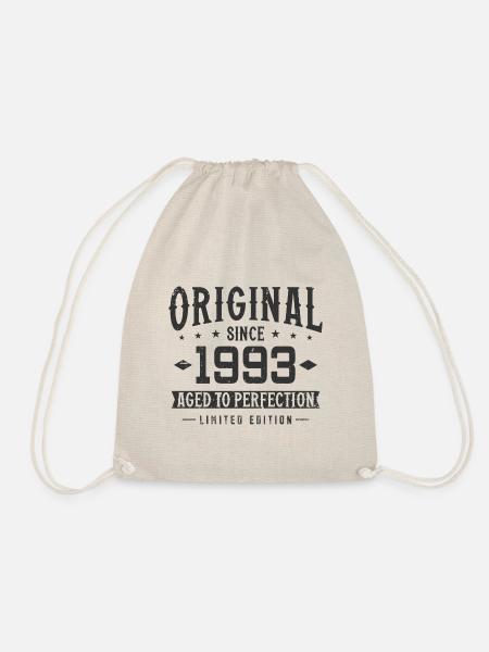 Original 1993 Jahrgang Vintage Geburtstag Geschenk - Turnbeutel - Natur