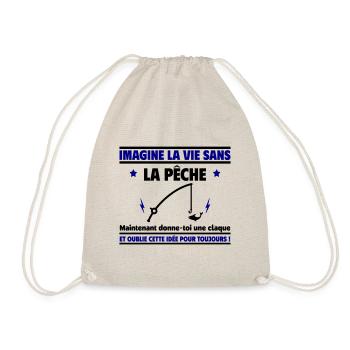 Imagine la vie sans la pêche, oublie cette idée - Sac de sport léger - nature - Devant