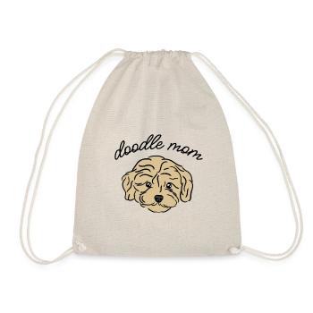 doodle mom - Drawstring Bag - nature - Front
