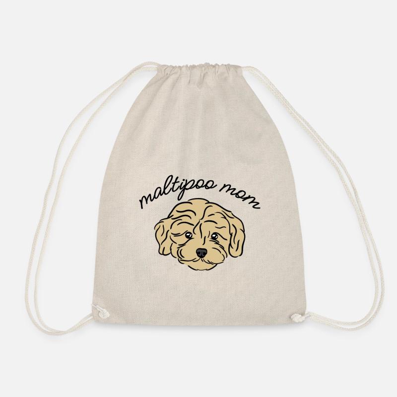 maltipoo mom - Turnbeutel - Natur