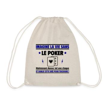 Imagine la vie sans poker - Sac de sport léger - nature - Devant