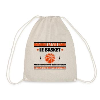 Imagine la vie sans le basket - Sac de sport léger - nature - Devant