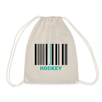Feldhockey Hockey Hockeycode - Turnbeutel - Natur - Vorne