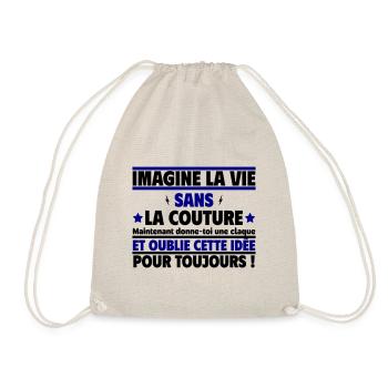 imagine la vie sans la couture - Sac de sport léger - nature - Devant