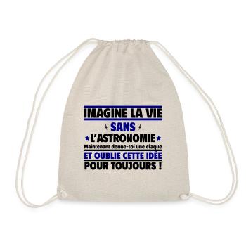 imagine la vie sans l astronomie - Sac de sport léger - nature - Devant
