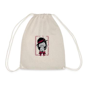 " Funky Monkey " - Drawstring Bag - nature - Front