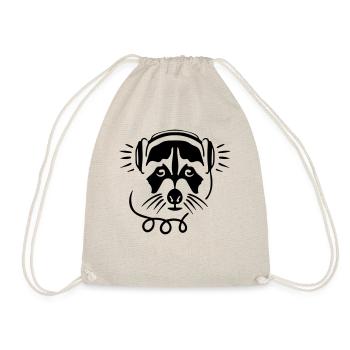 Let the music play. - Drawstring Bag - nature - Front