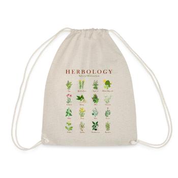 Herbology | Kräuterkunde Gewürze Magie Garten - Turnbeutel - Natur - Vorne