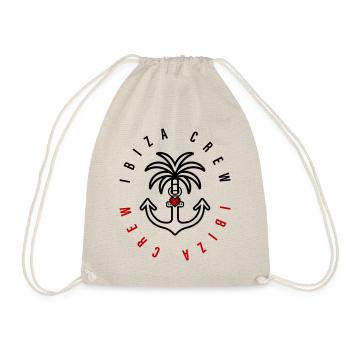 Ibiza Crew Anker Palme Herz - Turnbeutel - Natur - Vorne
