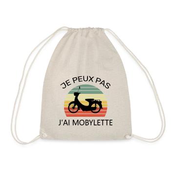 Je peux pas j’ai mobylette - Sac de sport léger - nature - Devant
