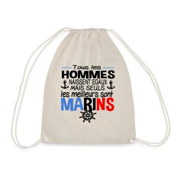 Marin Marine Skipper Métier Cadeau Humour Mer - Sac de sport léger - nature - Devant