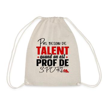 Prof de Sport Professeur Métier Cadeau Humour - Sac de sport léger - nature - Devant