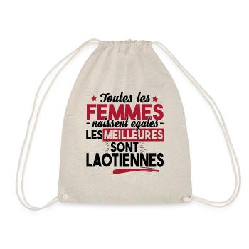 Laotienne Laos Asie Pays Origine Cadeau T-shirt - Sac de sport léger - nature - Devant