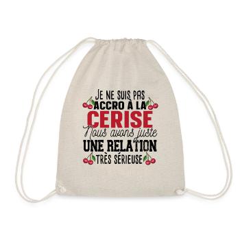 Cerise Fruit Relation Cadeau Humour Rouge - Sac de sport léger - nature - Devant
