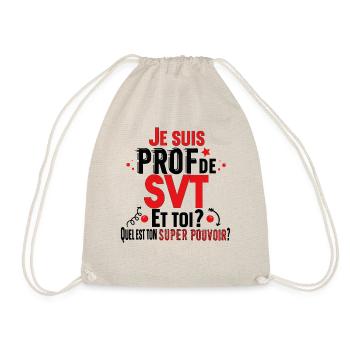Prof Professeur SVT Sciences Vie Terre Métier - Sac de sport léger - nature - Devant