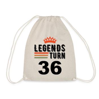 36 Anniversaire, les légendes ont 36 ans - Sac de sport léger - nature - Devant