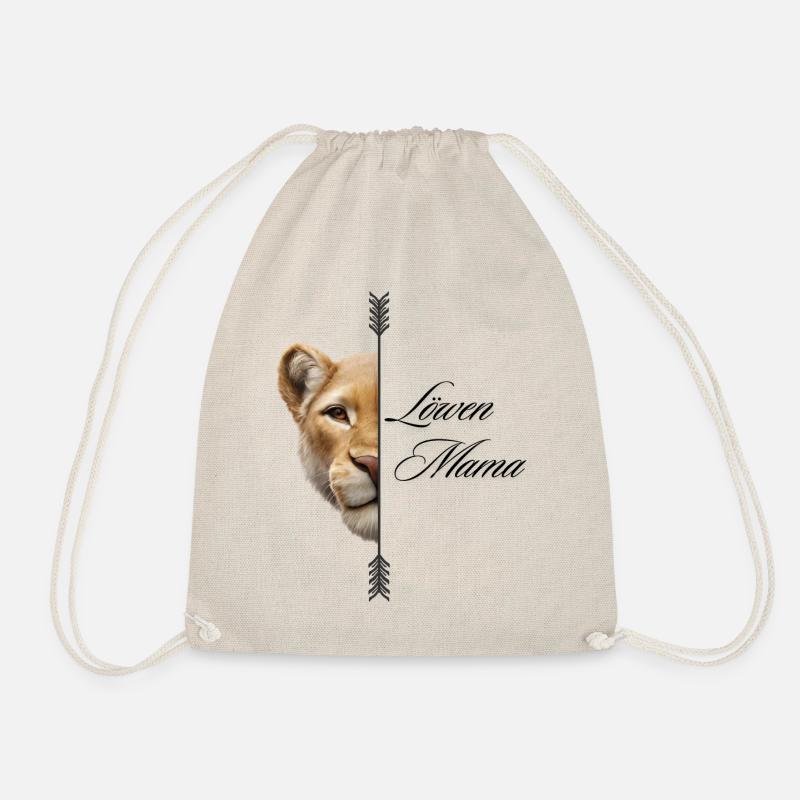 Löwen Mama - Turnbeutel - Natur