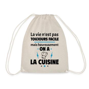La vie n'est pas toujours facile, cuisine - Sac de sport léger - nature - Devant