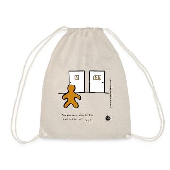 Fury G. Brave gingerbread, no one gets left behind - Drawstring Bag - nature - Front