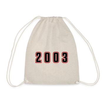 2003 Year Number - Drawstring Bag - nature - Front