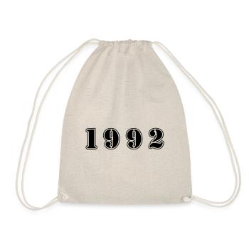 1992 Jahr Geburtstag - Turnbeutel - Natur - Vorne