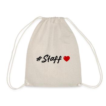 Staff Heart - Drawstring Bag - nature - Front