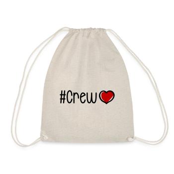 Crew Heart - Drawstring Bag - nature - Front