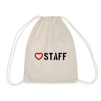 Staff Heart - Drawstring Bag - nature - Front