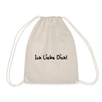 I Love You Valentine's Day - Drawstring Bag - nature - Front