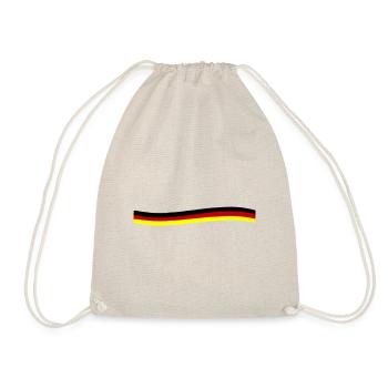 Germany Flag Line - Drawstring Bag - nature - Front