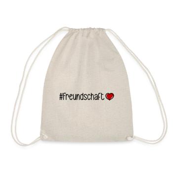 Friendship Heart - Drawstring Bag - nature - Front