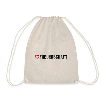 Friendship Heart - Drawstring Bag - nature - Front