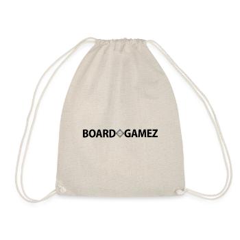 Boardgamez: Board games, gaming and more! - Drawstring Bag - nature - Front