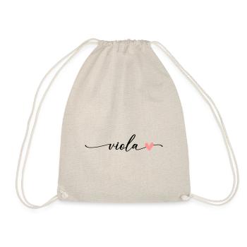 Viola Nom Prénom Calligraphie Script - Sac de sport léger - nature - Devant